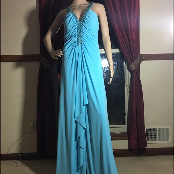 Prom Dress/Evening Gown Baby Blue Torquise - Picture 3 of 8
